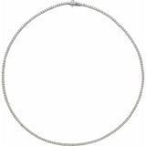 Diamond 14K 16”Necklace Lab-grown