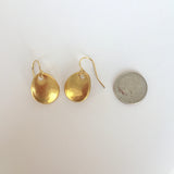 Gold Shield of Faith Earrings, S