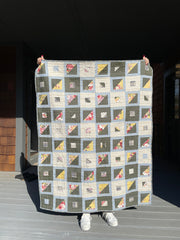 Bubble quilt improv yellowbird