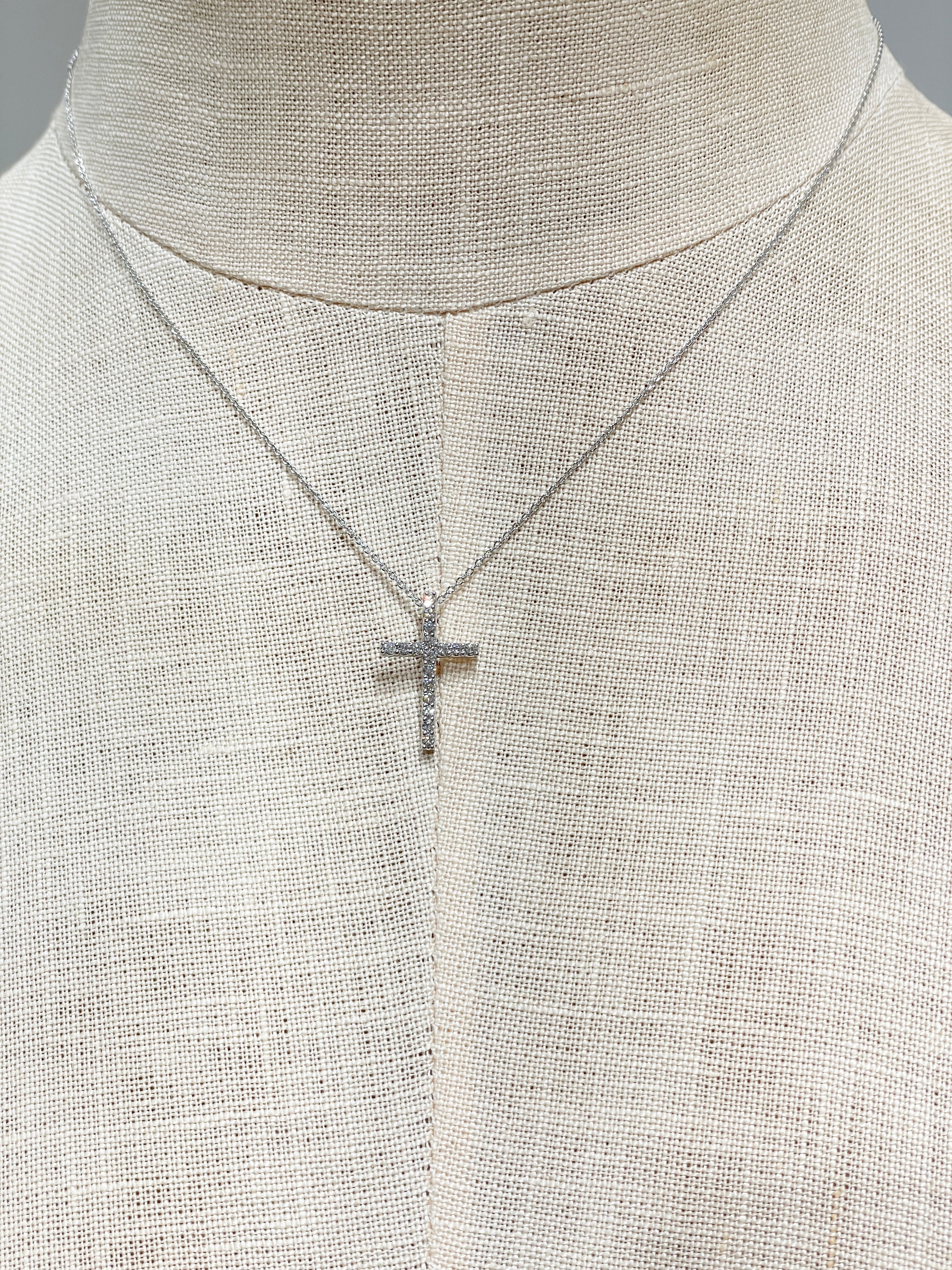 A Diamond Cross Necklace