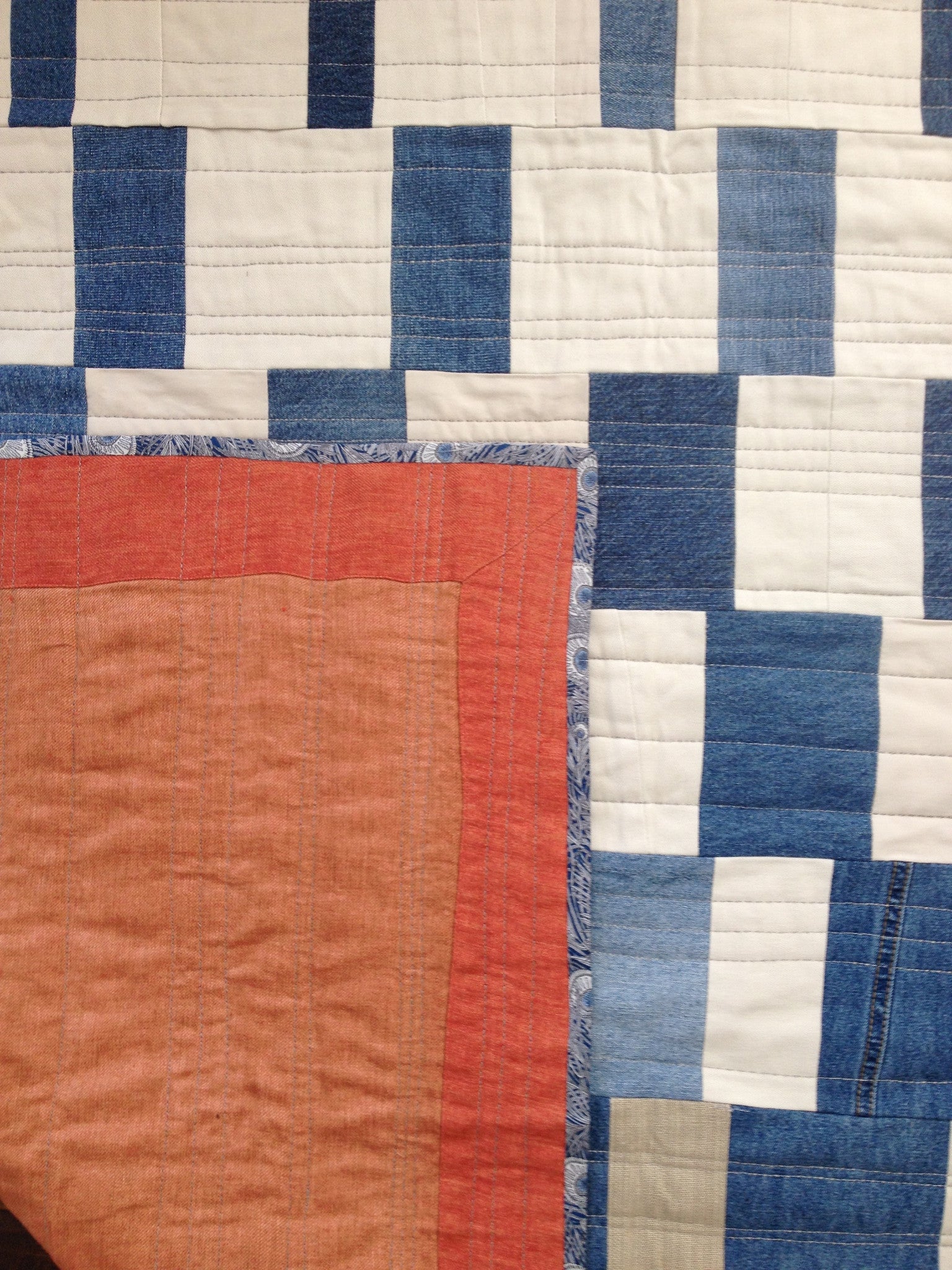 Quilt Into the Light, Denim - abigailheche