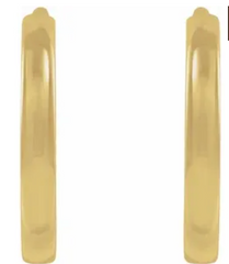 18k  yellow gold hinged hoop earring - abigailheche