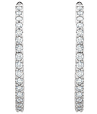 Diamond hoop earrings- CUSTOM ONLY