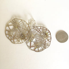 Starburst Earrings, 18k finish, diamonds - abigailheche