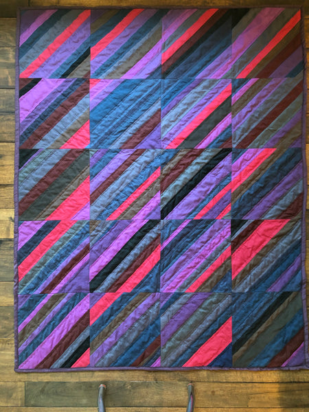 Quilt shadow and light purples