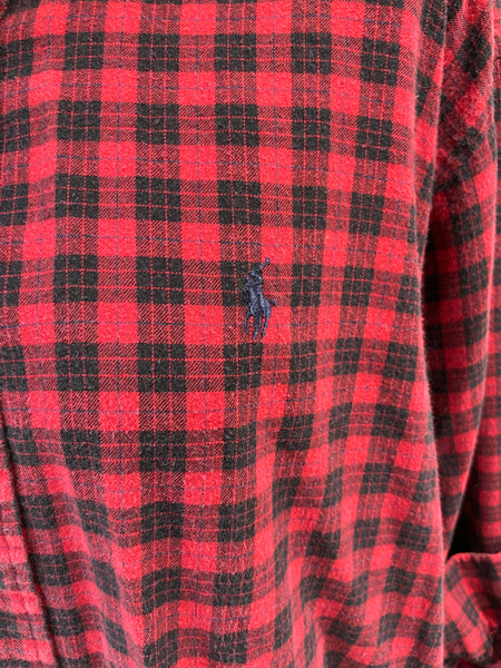 Flannel shirt Shacket red- black