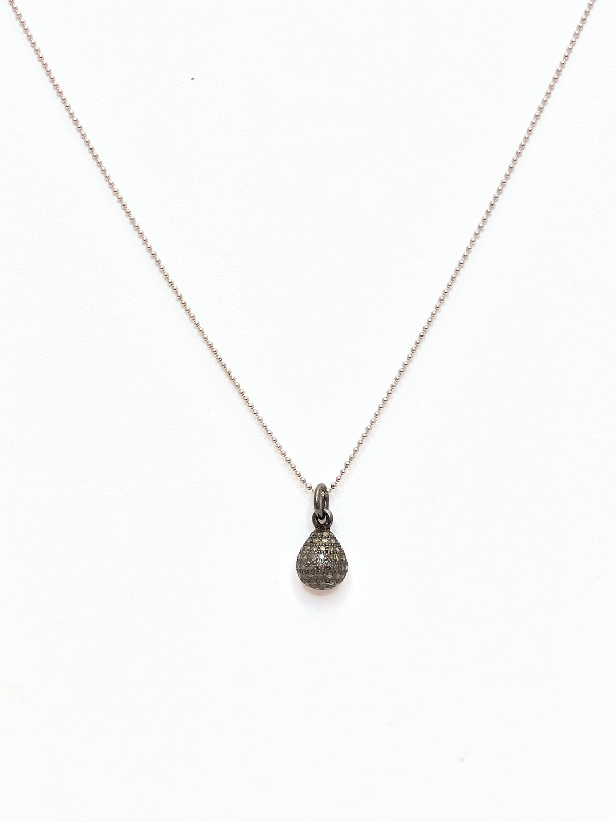 diamond teardrop necklace - abigailheche