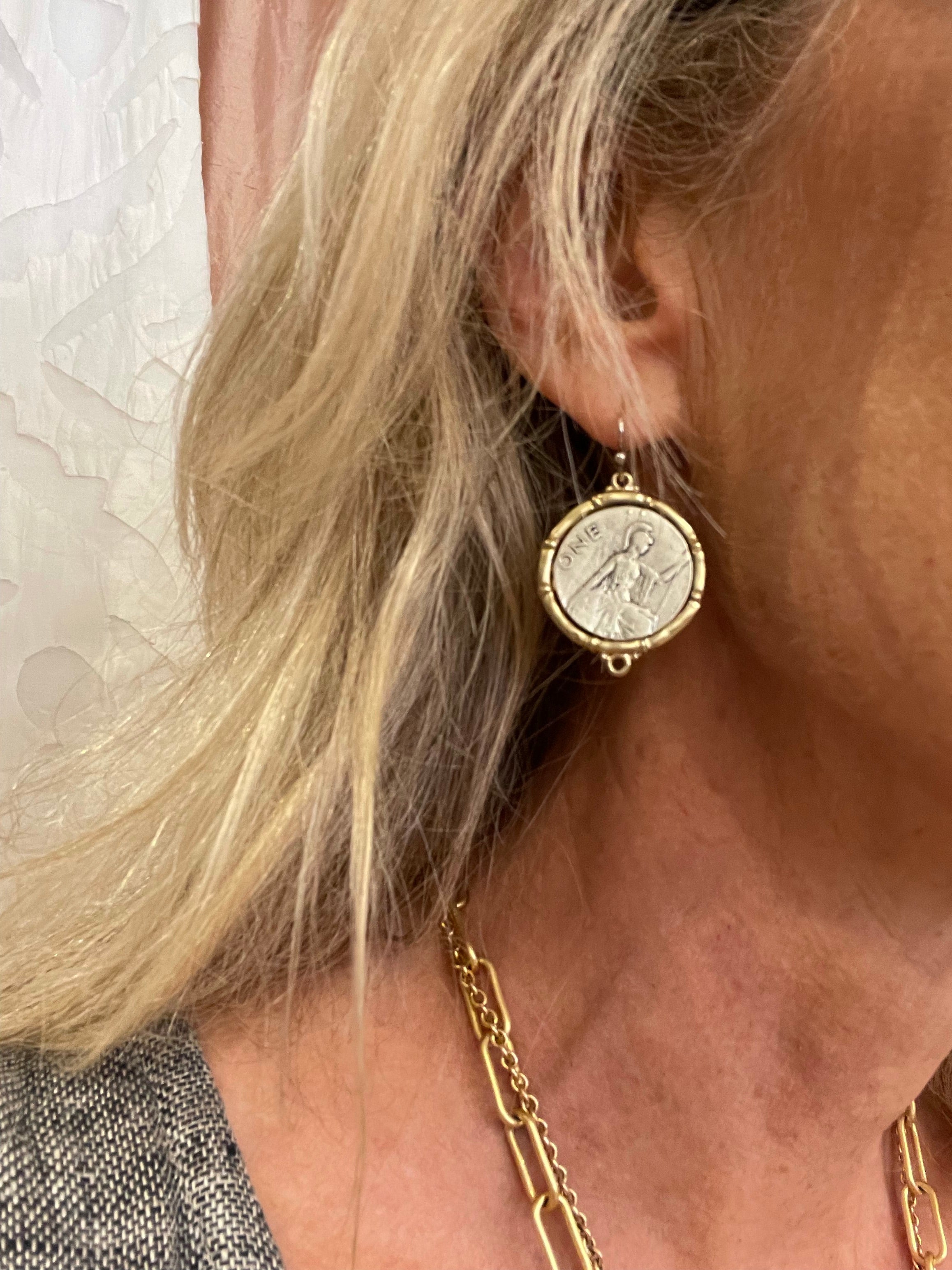 Coin earrings - abigailheche