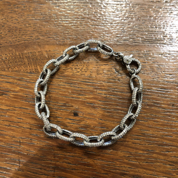 A Diamond link bracelet #5 custom only