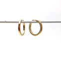 14k yellow gold hinged hoop earring
