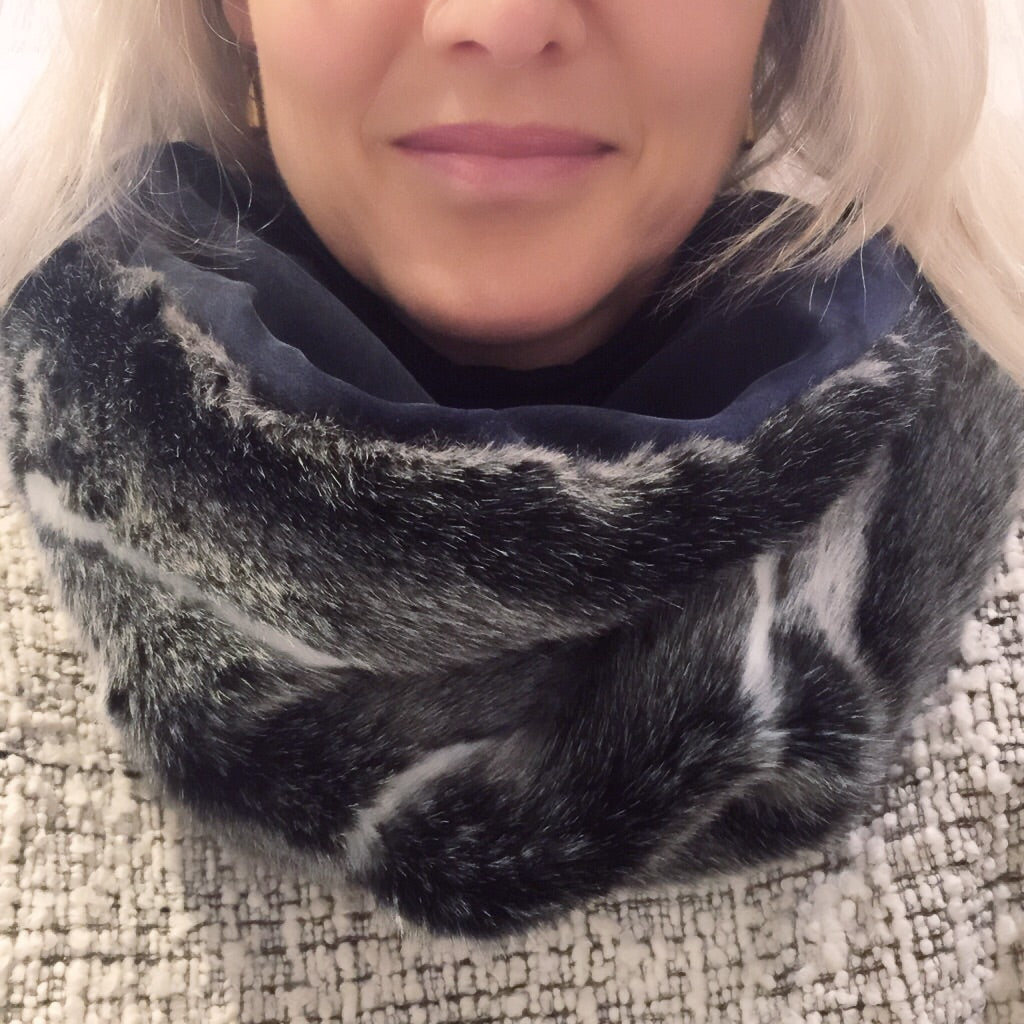 A Fur collar/hand warmer (faux) - abigailheche