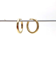 18k  yellow gold hinged hoop earring - abigailheche