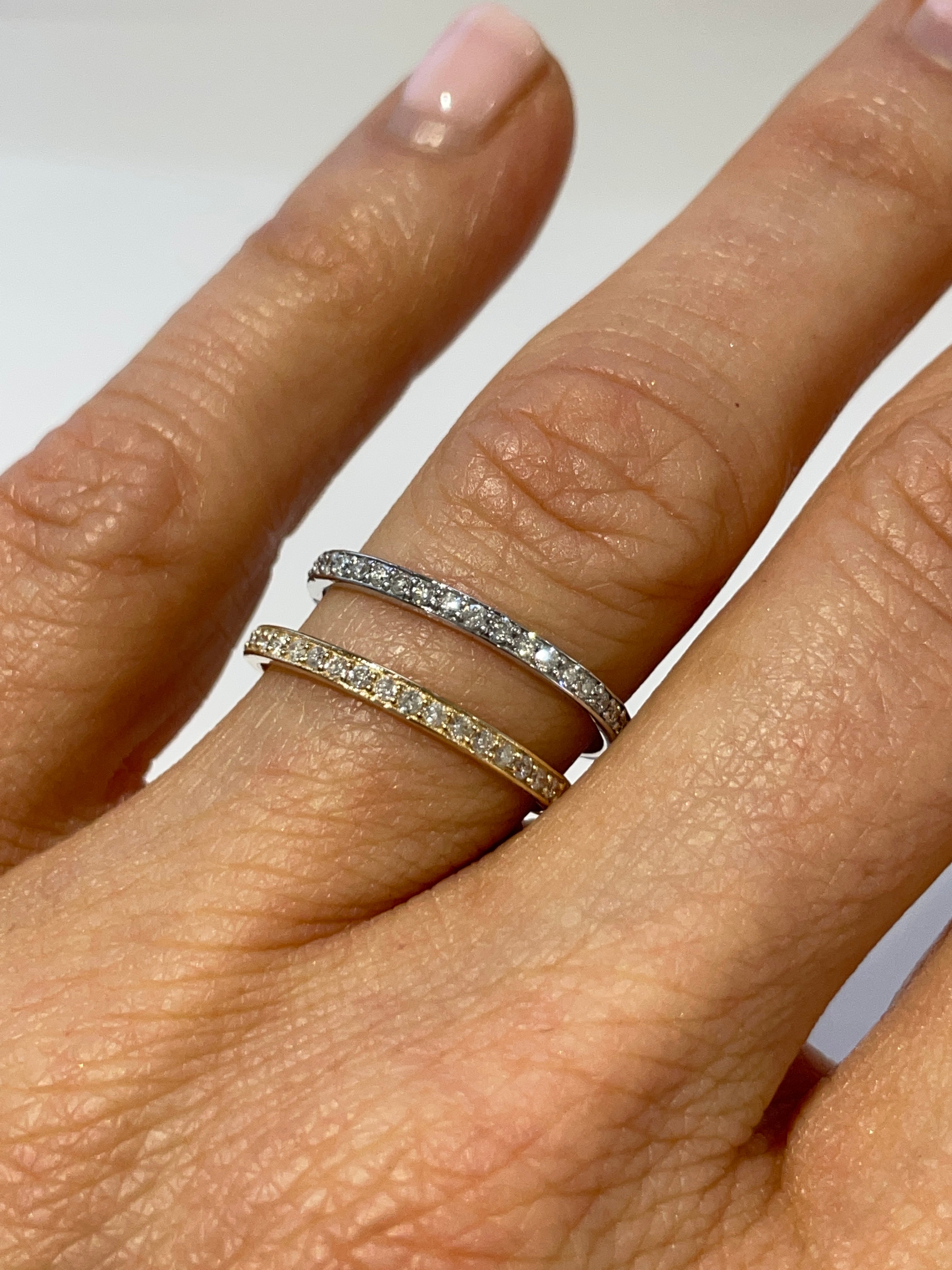 Diamond ring, eternity band