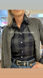 Navy/gray Perfect Blouse cashmere