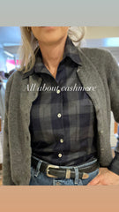 Navy/gray Perfect Blouse cashmere
