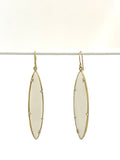 Moonstone diamond 18k earrings