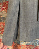 Classic dress box pleats cashmere wool
