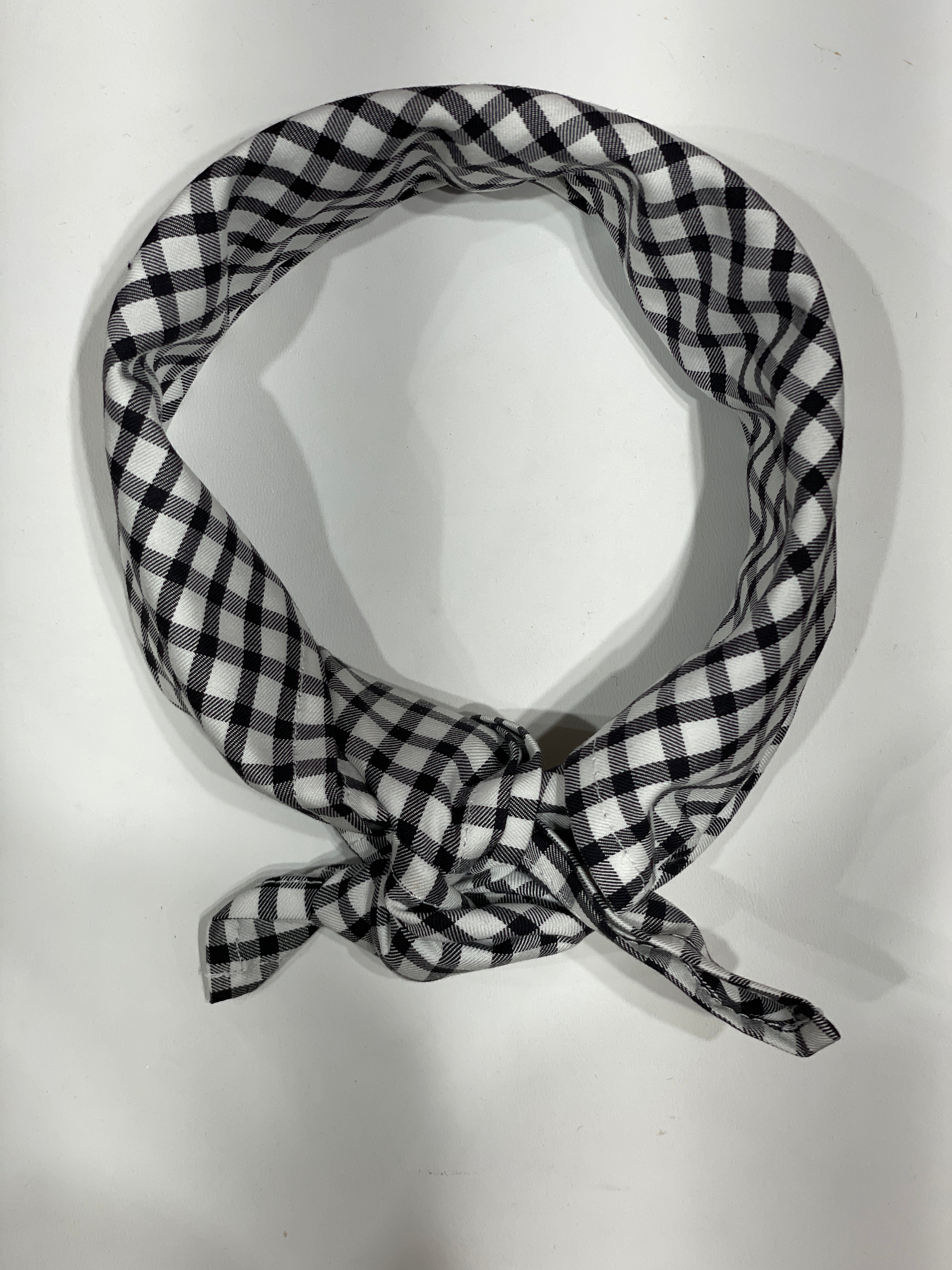 Black and White Cotton bandana