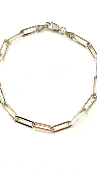 Classic paperclip Bracelet Sterling paperclip