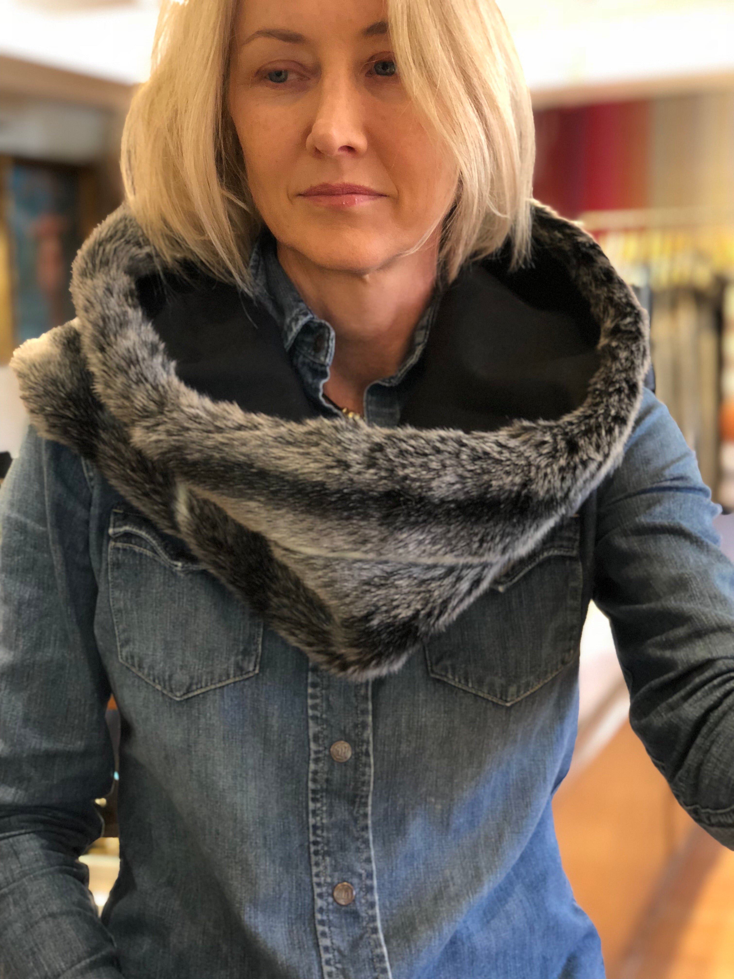 A Fur collar/hand warmer (faux) - abigailheche