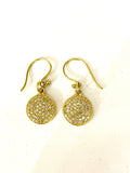 18k Diamond baby full moon earrings